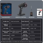NEWEST HOTRC CT-6A CT6A 2.4GHz 6CH RC Transmitter One-hand Radio Remote Controller F-06A PWM Receiver RC Car Boat Tank Drone Toy